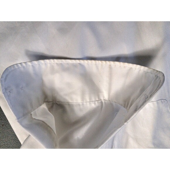 👔 Geoffrey Beene Men’s XL Regular Fit Dress Shirt – 18 34/35 White Pinpoint - Picture 7 of 10